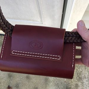 Orvis belt bag 100% leather